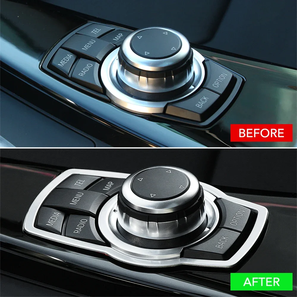 

Car Media Frame Button Stickers Knob Cover For BMW F10 F20 F30 F34 F07 F25 F26 F15 F16 F-Best Interior Stickers