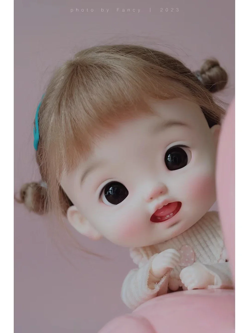 New sd doll Girl 25cm height BJD Q-baby 1/6 nuonuo resin model action Spot makeup High quality toy free shipping