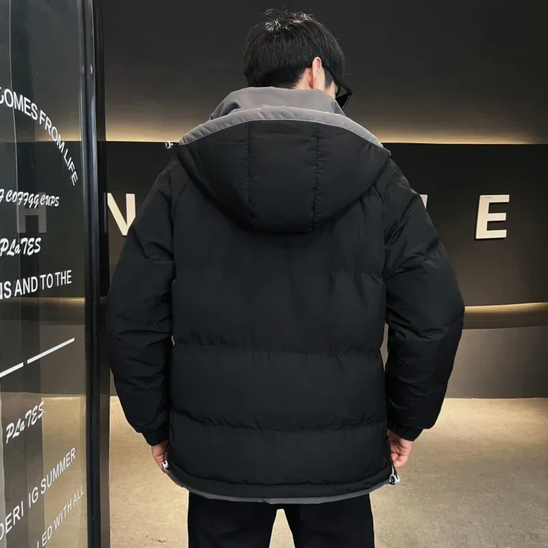 TFETTERS-Veste Chaude et Décontractée pour Homme, Parka à Capuche, Manteau Confortable et Doux, Vêtement d'Hiver, 2024