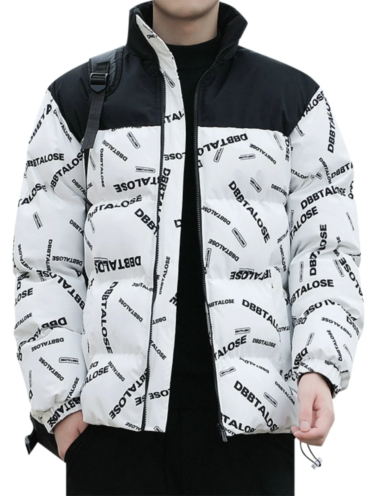 Sli Thiened Stand Collar Men's down Cotton Jaet Brand Autumn Winter Faionable Warm Coat Youth ular Outerwear