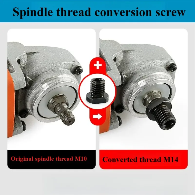 1 pcs  Model 100 angle grinder refitted adapter M10 to M14 external teeth M16 thread conversion grinder accessories.