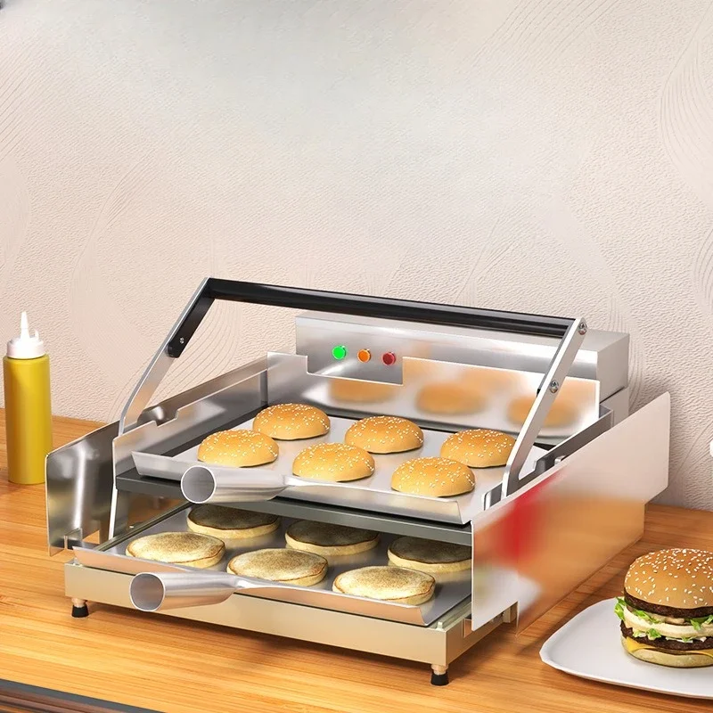 

Hamburger Machine Commercial Automatic Baking Machine Double Layer Baking Machine Small Electric Hamburger