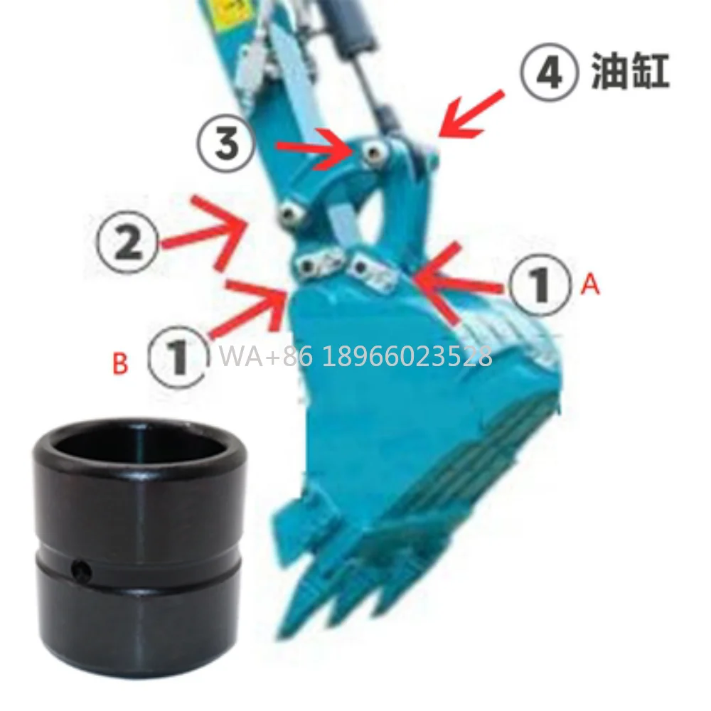 Para mini escavadeira kubota u30 35 kx135 i-frame balde biela cabeça de cavalo pino bucha vedação de óleo eixo de balanço eixo de balde