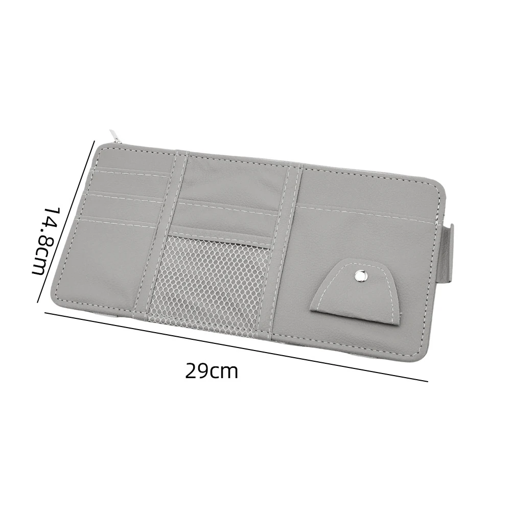Car Sun Visor Bill Pen Business Card Holder Organizer Storage Box Sunglasses Clip Stowing Tidying Car Accessories