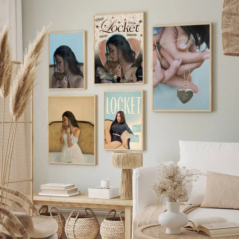 Singer Madison Beer Locket Poster Pinturas decorativas adecuadas para salas de estar, dormitorios, oficinas y bares