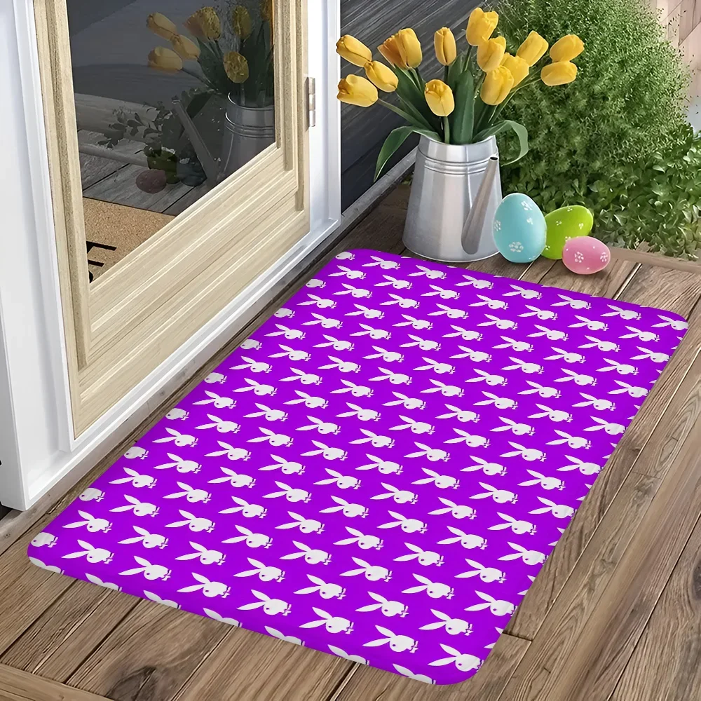 Sexy Girl P-Playboy Magazine Floor Mat Bathroom Mat Kids Room Bedroom Decoration Balcony Anti-Slip Doormat Living Room Rug
