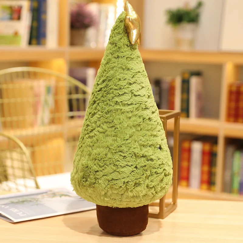 1Pc 29-90CM Simulation Christmas Tree Plush Toys Cute Evergreen Plush Pillow Dolls Wishing Trees Stuffed for Christmas Dress Up