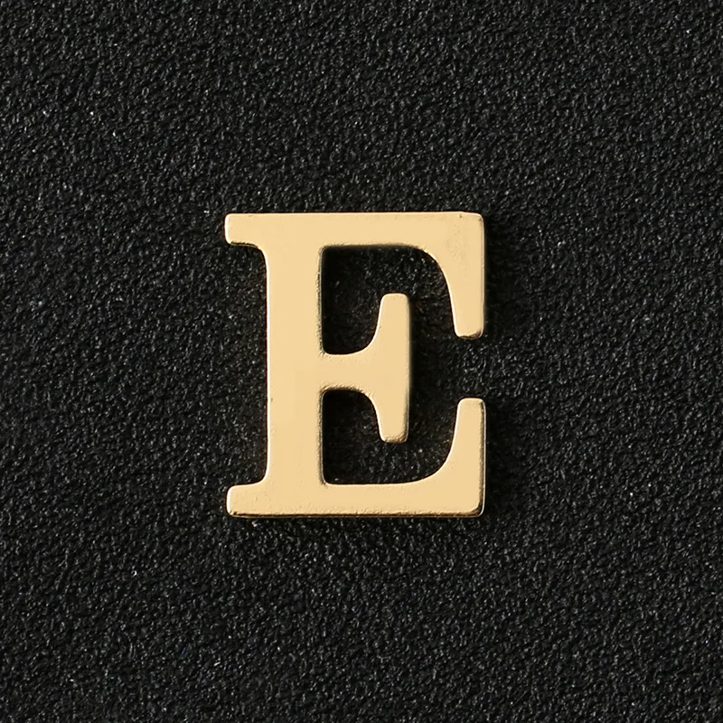 Broschen mit 26 englischen Buchstaben, goldfarben, Metall, Buchstabennadeln, Anzug, Hemdkragen, Revers, Abzeichen, Schmuck, einfache Kleidungszubehör – Detail 3