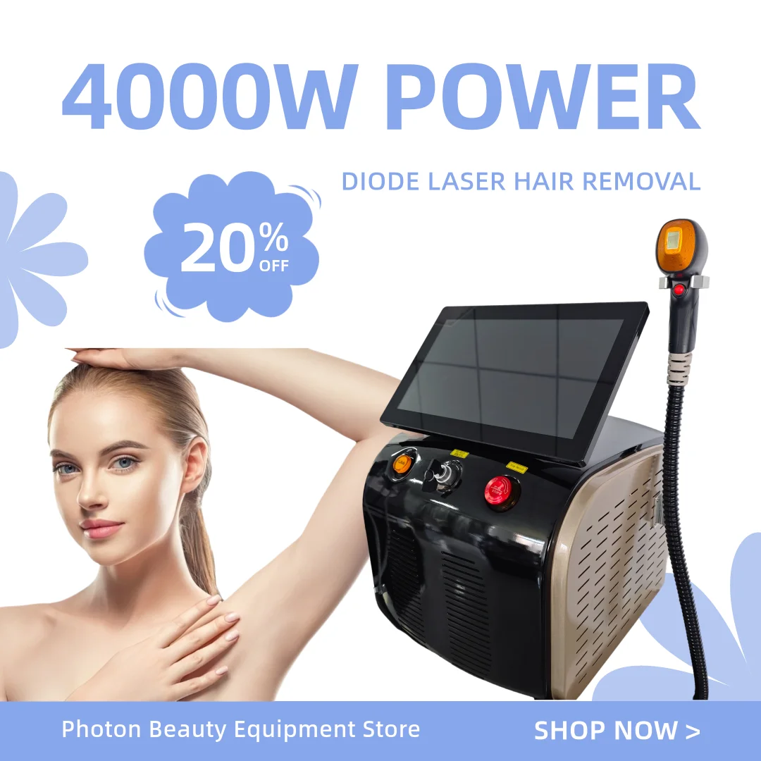 

‌ Усовершенствованный 4-волновой диодный лазерный сопрано для удаления волос со льдом 755 808 1064 нм титановый постоянный безболезненный эпилятор салонное оборудование ‌