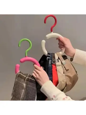 Hat Storage Clothes Hanger Invisible Luxury Multi-Function Hook Home Use New 2025 Plastic Coat Hanger Nordic Sle Adult Closet