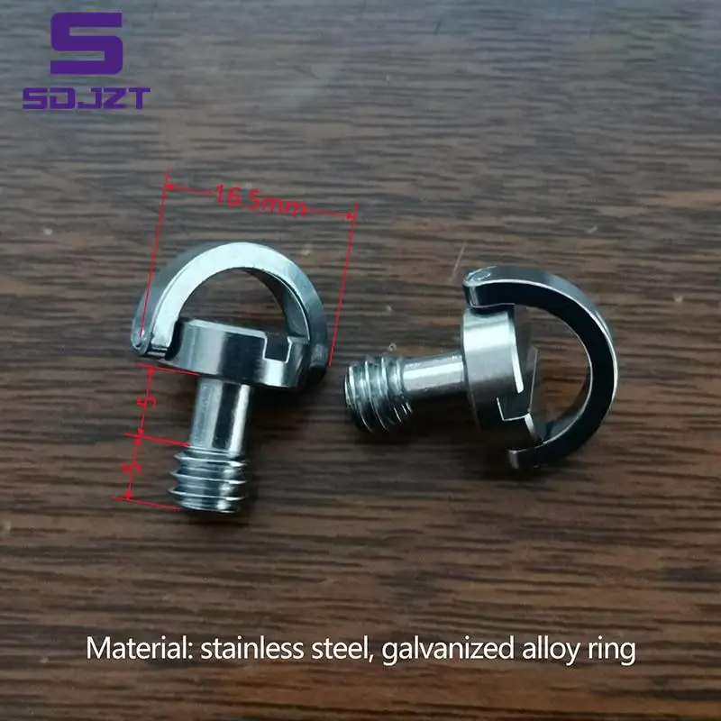 1/4 Inch D-ring Camera Mount Screw Quick Release Plate Adapter Screw For Tripod Monopod Ballhead Dslr Photo Photography Fixed