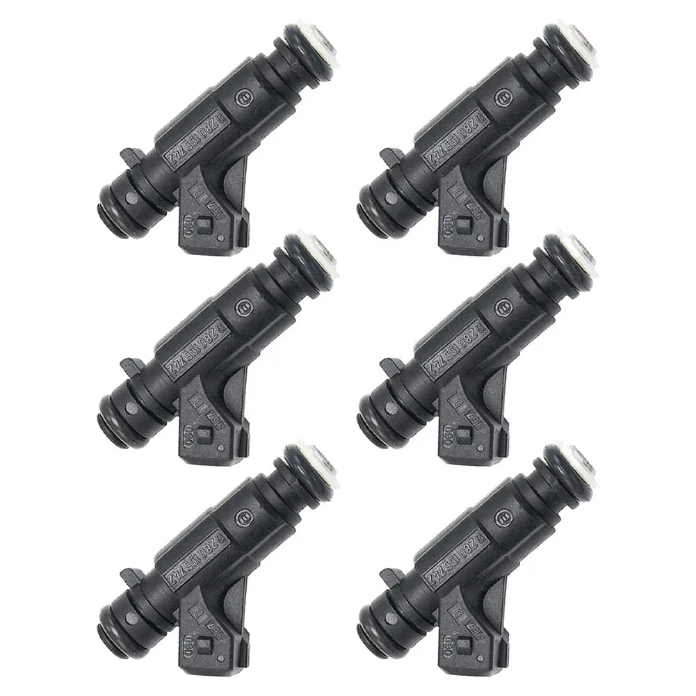 A22E-Set Of 6 Fuel Injectors A1120780049 0280155742 For Mercedes Benz CLK320 E320 C280 ML320 3.2L 2.8L V6 1998-2000
