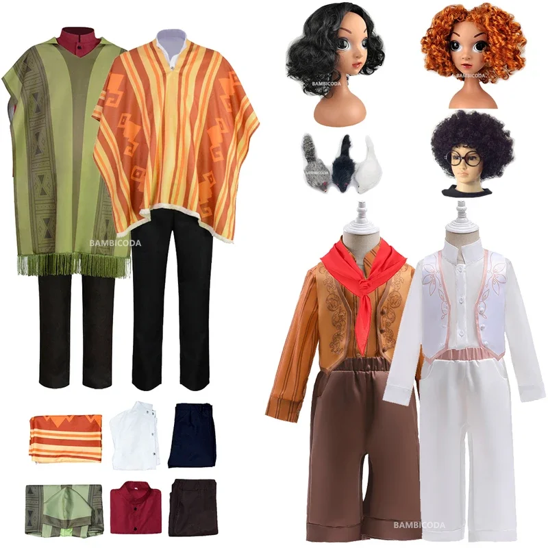 RT01 2022 Charm Kids Cosplay Encanto disfraz para niños Antonio Bruno Camilo conjunto de ropa niño bebé mascarada fiesta de cumpleaños * JK2