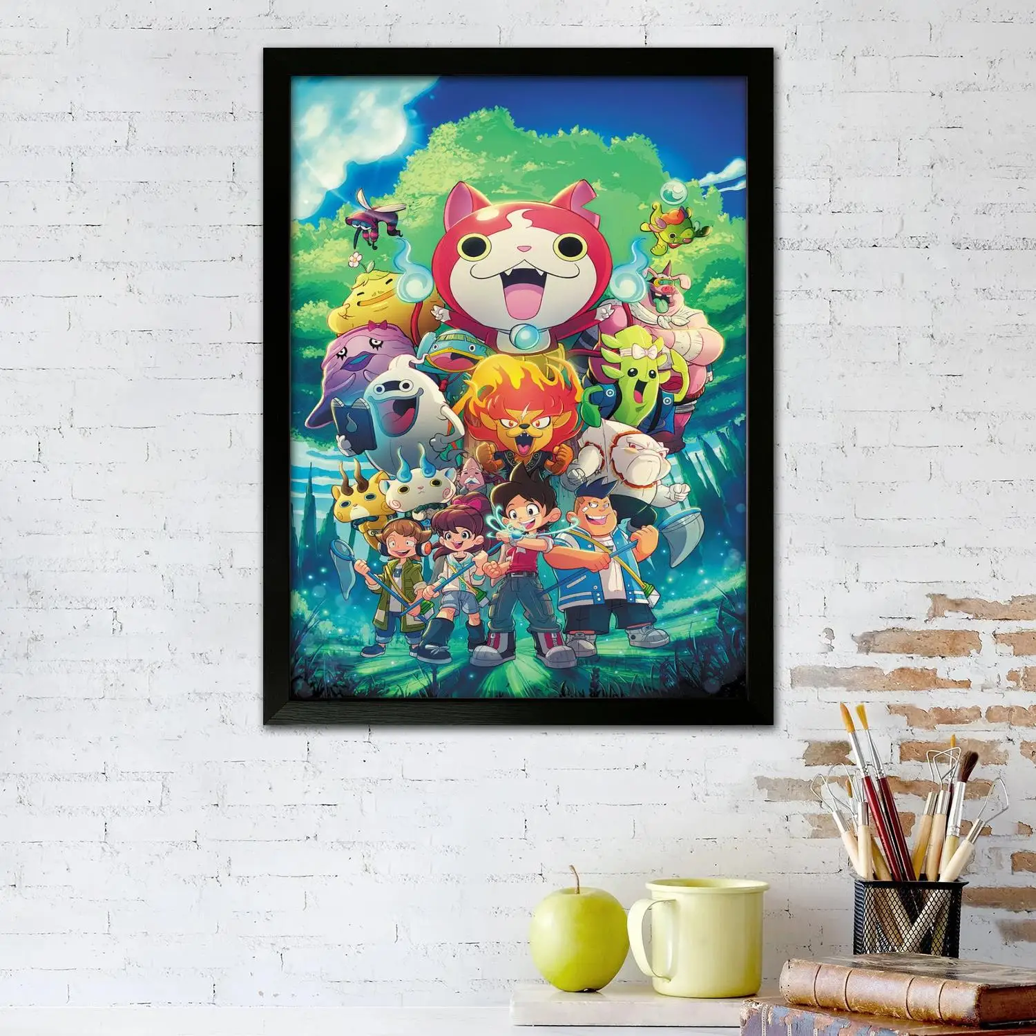 yo kai watch Canvas Art Poster and Wall Art, Picture Print, Modern Family Bedroom Decor,Decorative painting