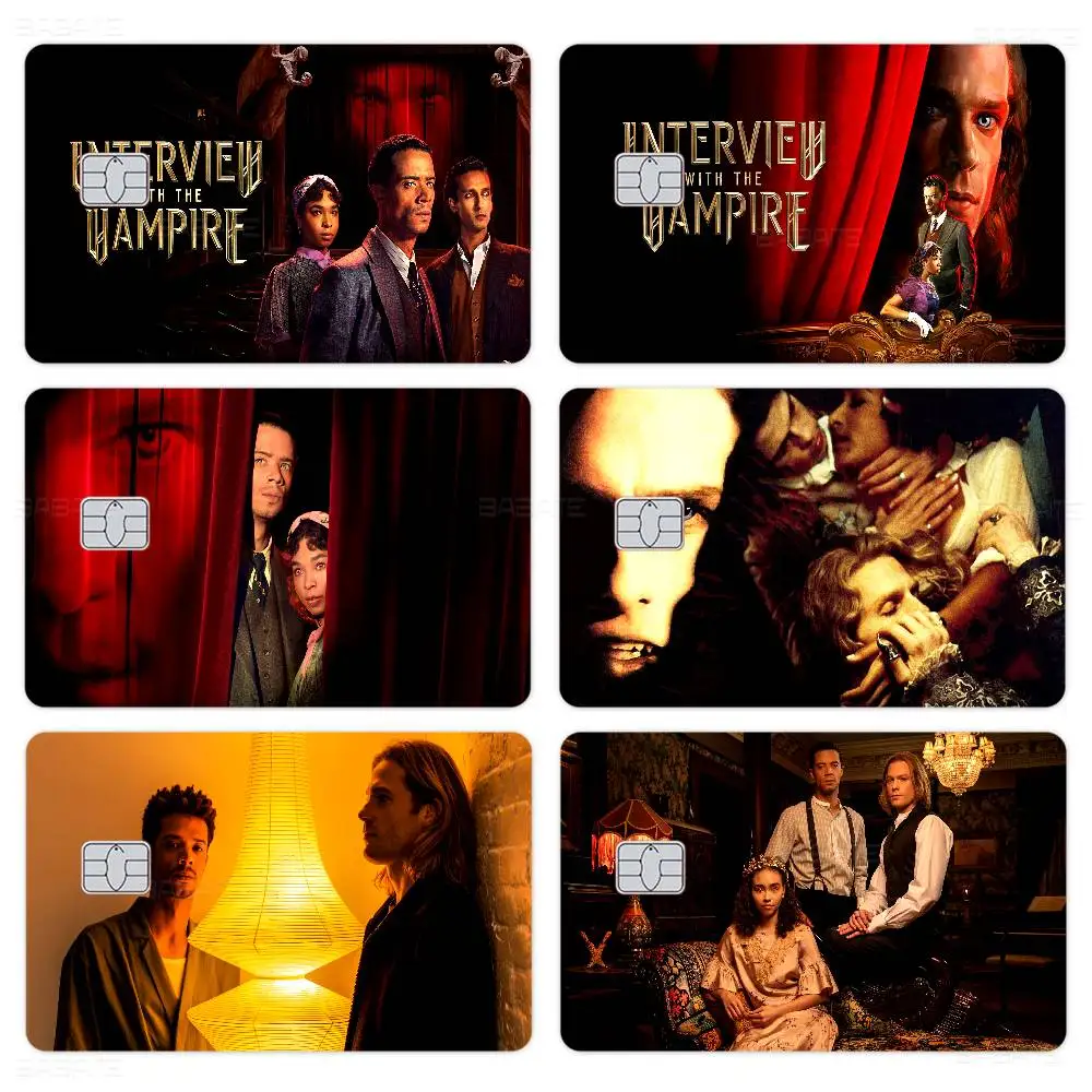 Interview with the vampire Classic Diy Credit Debit Card Sticker Party Sticker Decoration Waterproof Small Chip Card Sticker