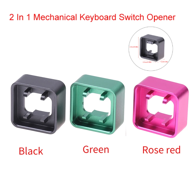 1Pc 2 In 1 Mechanical Keyboard Cnc Metal Switch Opener Shaft Opener For Switch Tester