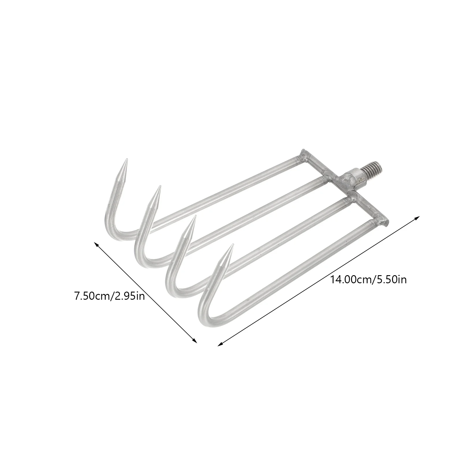 أشعل النار المائية الفولاذ المقاوم للصدأ 4 الأسنان أداة إزالة المياه المحمولة لصيد الأسماك البرك البحيرات تيار المائية أشعل النار مزرعة تنفيذ #6