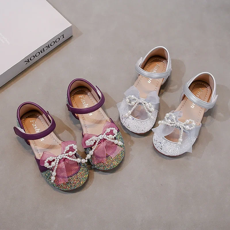 Children Casual Sandals for Girls 2025 Summer New Fahsion Korean Style Soft Bottom Anti-slippery Versatile Chic Princess Shoes