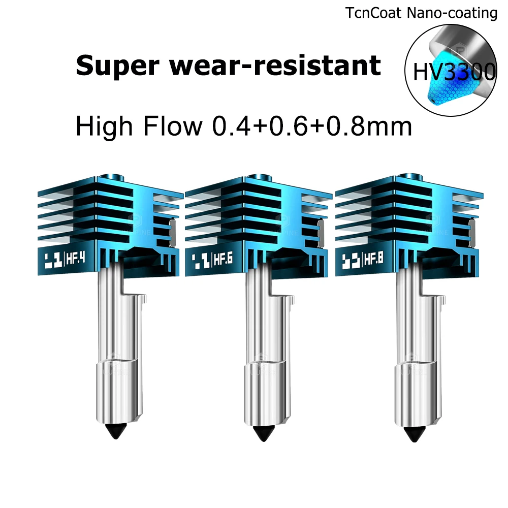 hid_usges H2D H2S P2S Hotend Sertleştirilmiş Çelik Nozul P2s Ekstruder H2d