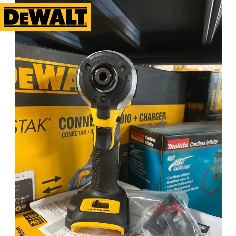 DEWALT Cordless Impact Driver Kit DCF850 20V Lithium Brushless Electric Drill Screwdriver 205 NM Dewalt Power Tool DCB118 DCB115