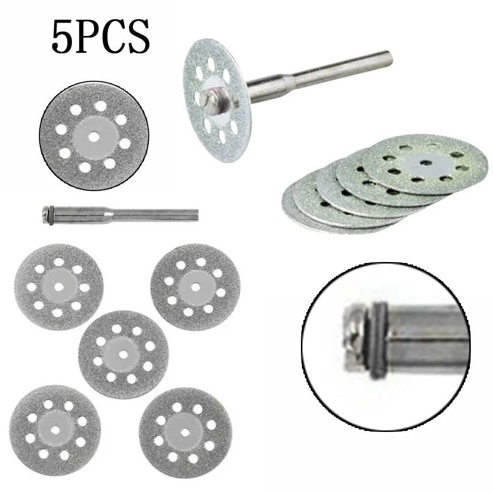 5pc DIAMOND Tipped Vented MINI 22mm CUTTING DICS SET  Rotary Drill Tool Power Tools 100% Brand New And High Quality