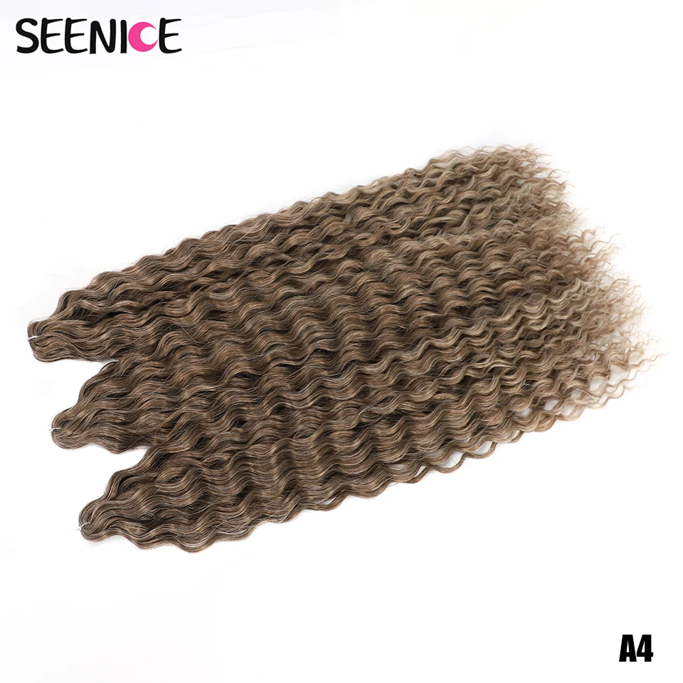 Ariel Curl Haar Wasser Welle Twist Häkeln Haar Synthetische Häkeln Zöpfe Ombre Blonde Afro Locken Tiefe Welle Flechten Haar Verlängerung – Detail 8