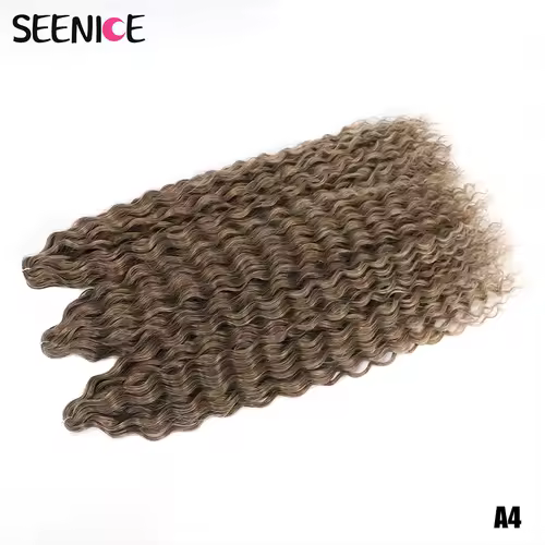 Ariel Curl Hair Water Wave Twist Crochet Hair Synthetic Crochet Braids Ombre Blonde Afro Curls Deep Wave Braiding Hair Extension - Image 16