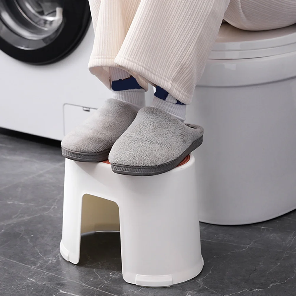 

2Pcs Plastic Footstool for Adults Bathroom Toilet Stepping Stool Round Design NonSlip Durable Stackable Safe Capacity