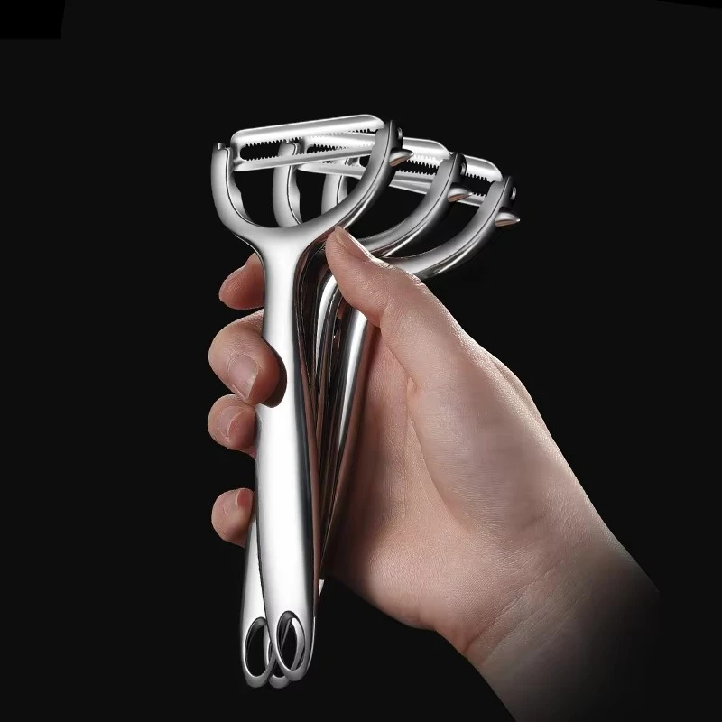 LFGB Certification Ultra Sharp and Durable 420 Stainless Steel Kitchen Peeler Movable Blade Zester Fruit and Vegetable Peeling