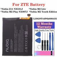 Li3829T44P6h806435 3000mAh Original Battery For ZTE Nubia M2 Lite Z11 NX531J M2 Play NX907J M2 Youth Edition Phone + Free Tools