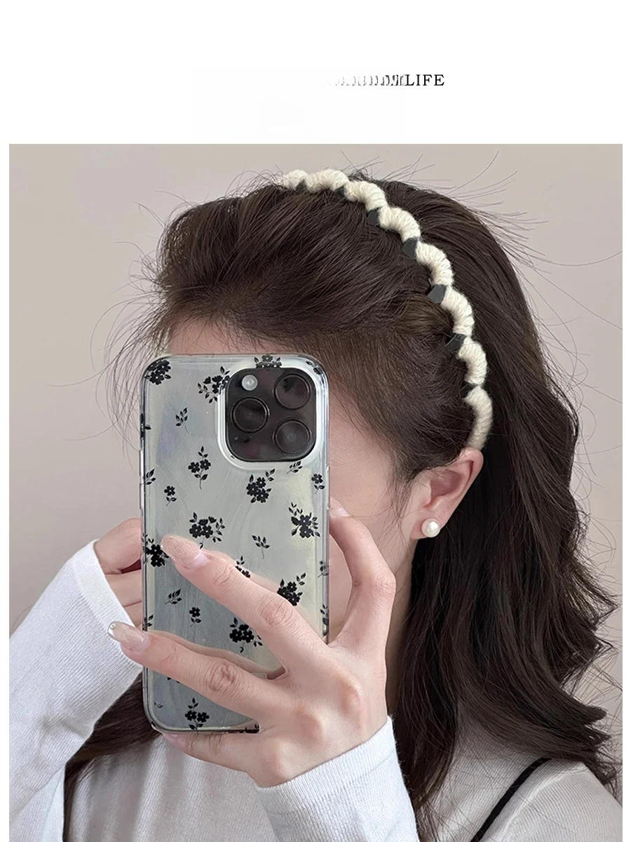 

Повязка для волос Tlife aron Woven Plu, женская универсальная повязка для волос, однотонная, для всех случаев