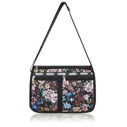 Fashion Mummy Bag Diaper Bags Flowers Shoulder Bags Waterproof Nylon Messenger Bags Large Capacity Lady's Cloth Crossbody Bag