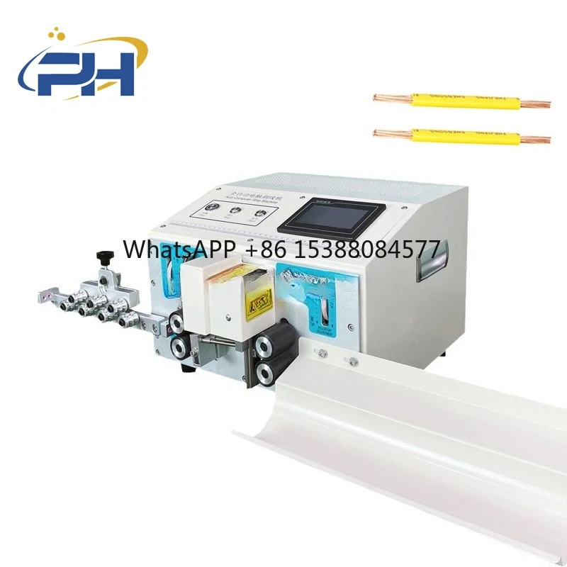 

0.1-2.5SQMM Electric Two Wires Cutting Stripping Machine Fully Automatic Cable Wire Stripper and Cutter Machine
