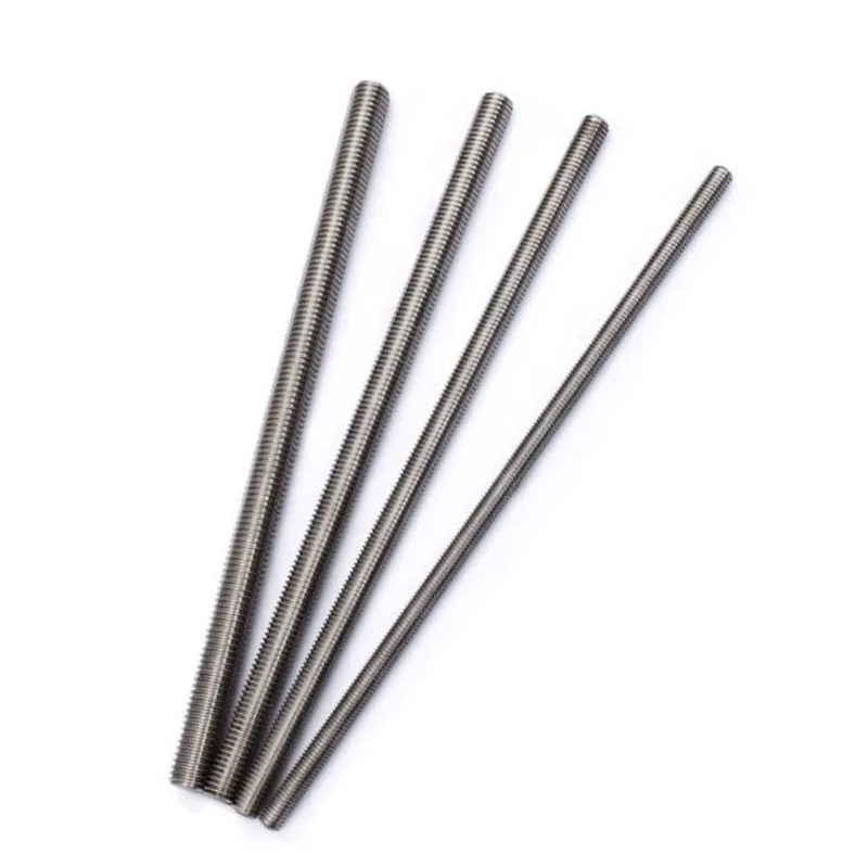 M2 M2.5 M3 M4 M5 M6 M8 M10 M12M14M16M18 M20 304 Stainles Steel Full Thread Rod Screw Rod Headless Bolt Thread Full Threaded Stud