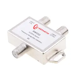 Interruptor de antena de satélite para receptor de TV, dispositivo de 2x1, resistente al agua, DS-02C, LNB plano, 0/22KHz