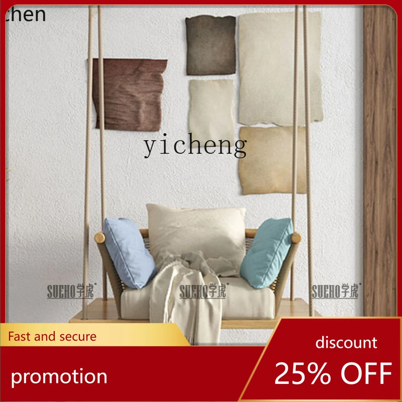 

Подвесное кресло-качели ZML для дома, балкона, детское кресло-люлька, уличные садовые качели из массива дерева, ленивые качели