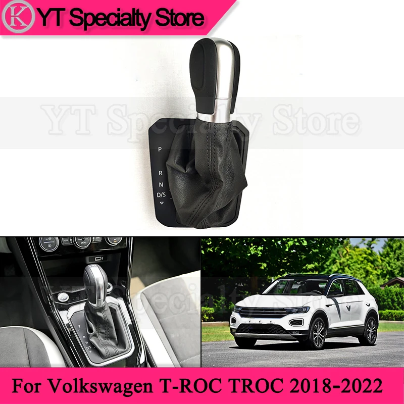 

Kamshing Car Gear Shift Knob Shift Lever Headball For Volkswagen T-ROC TROC 2018-2022 Gear Lever Head Dust Cover 2GD 713 123A