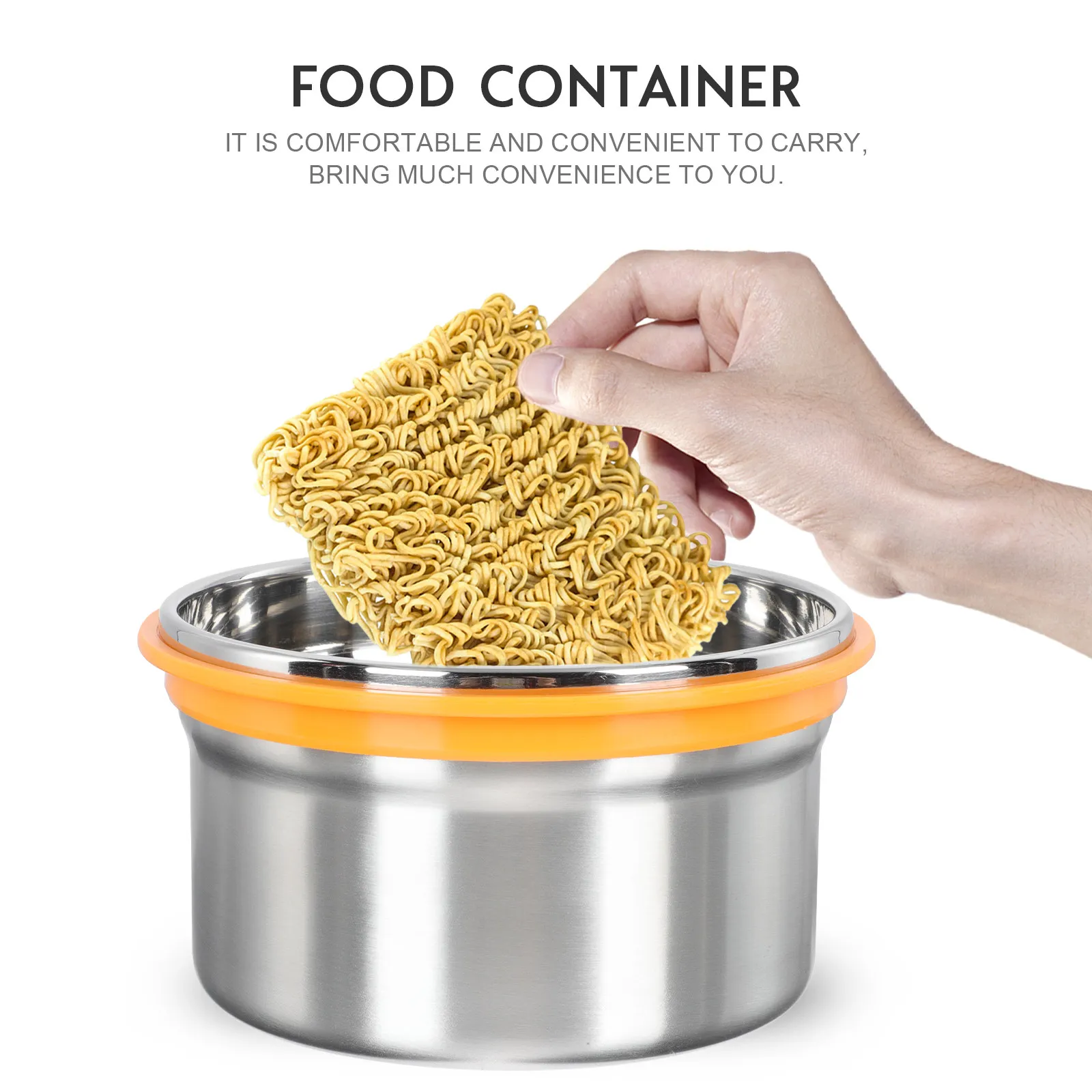 

1Pcs Stainless Steel Preservation Box Portable Leakproof Outdoor Food Storage Container for Meal Fruit Vegetable Picnic