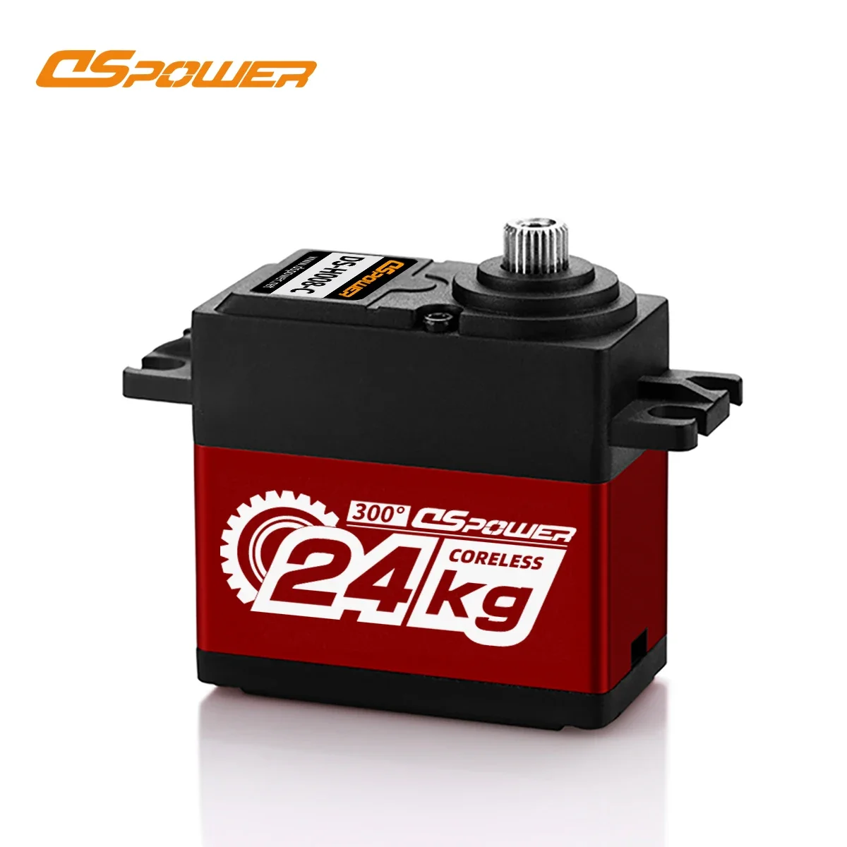 DSpower 24kg Servo Half Aluminum Frame Metal Gear 25T Metal Arm 180/300 Degree for 1/8 1/10 RC Drift Car Truck Boat Robot Parts
