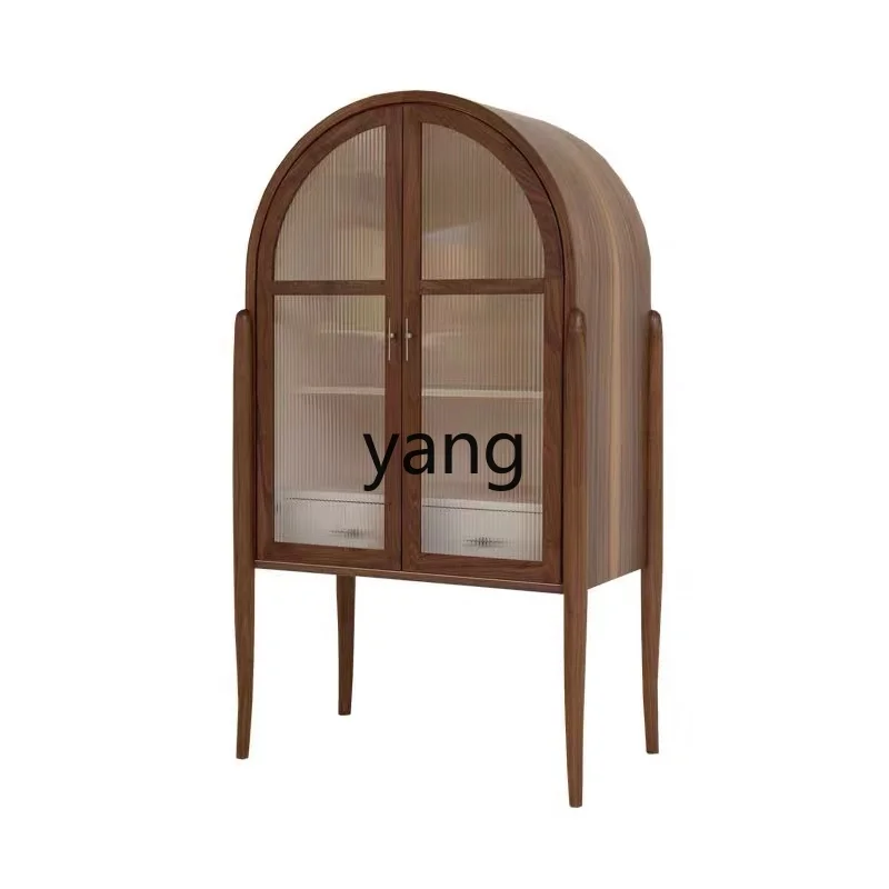 

CX Neoclassical Solid Wood Dining Side Arch Cupboard Wall Locker