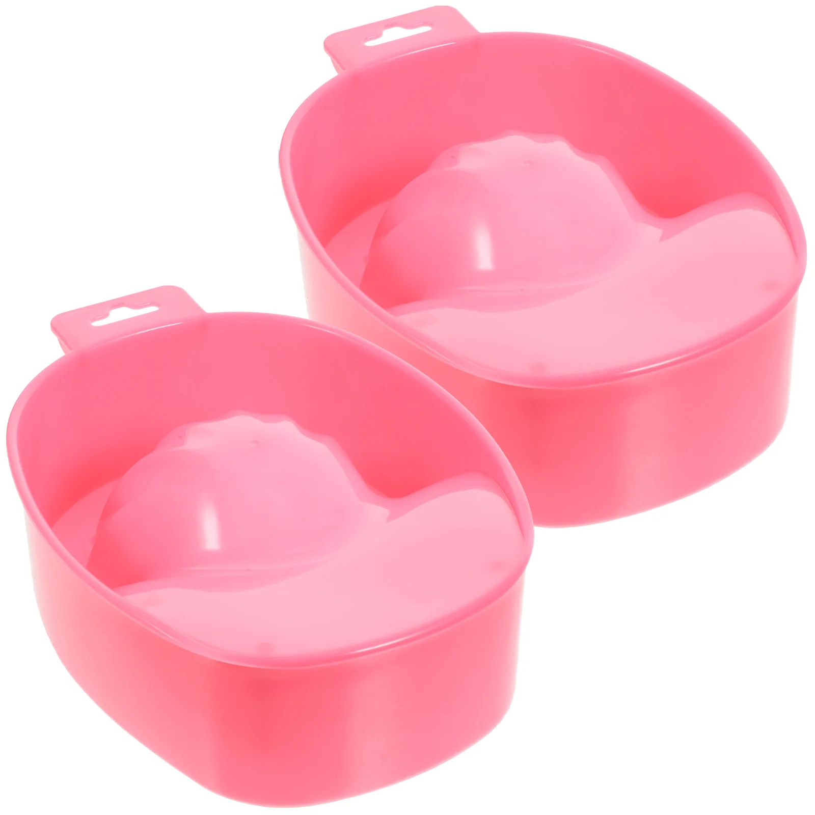 2 stücke Nagel Maniküre Pflege Einweichen Schüssel Tablett Nagellack Entferner (Gelegentliche Farbe) Nagel pflege schüssel Maniküre einweichen schüssel