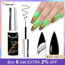 8ml Venalisa Liner Gel Drawing Line Paint Gel Gorgeous Color French Gel 21 Colors Nail Art Design Painting Gel Nail Polish