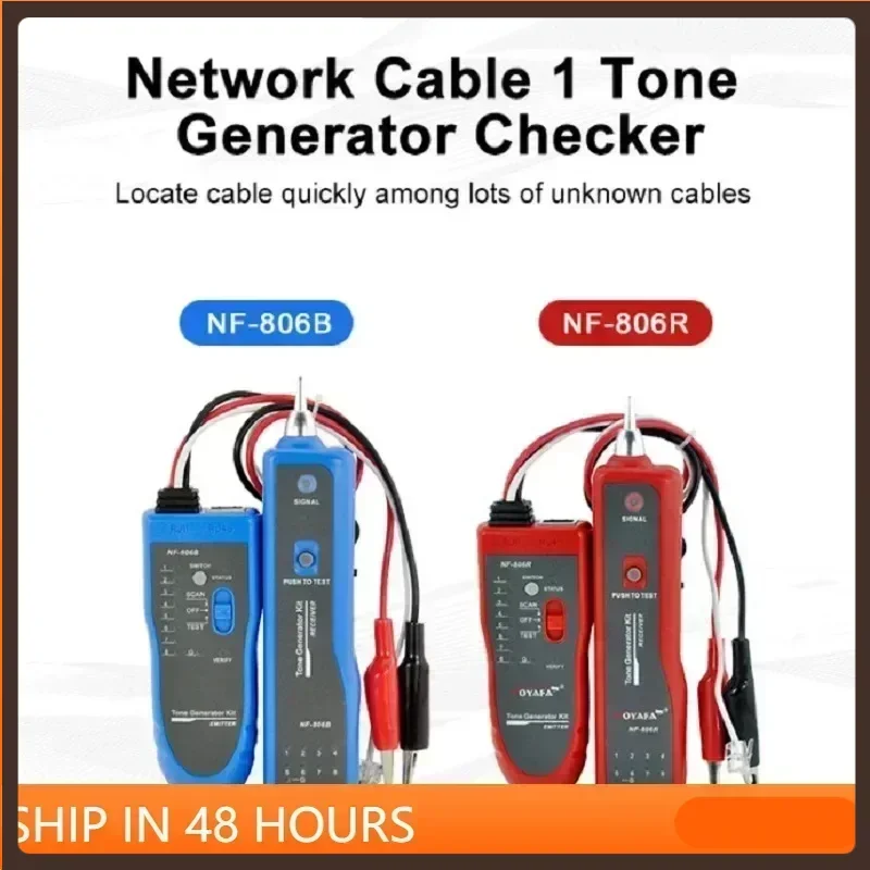 

ZHOUCE Mutifuncation Cable Test NF-806 Detector Support Trace Telephone Lan Wire Finder Continuity Tester Wiremap network tester