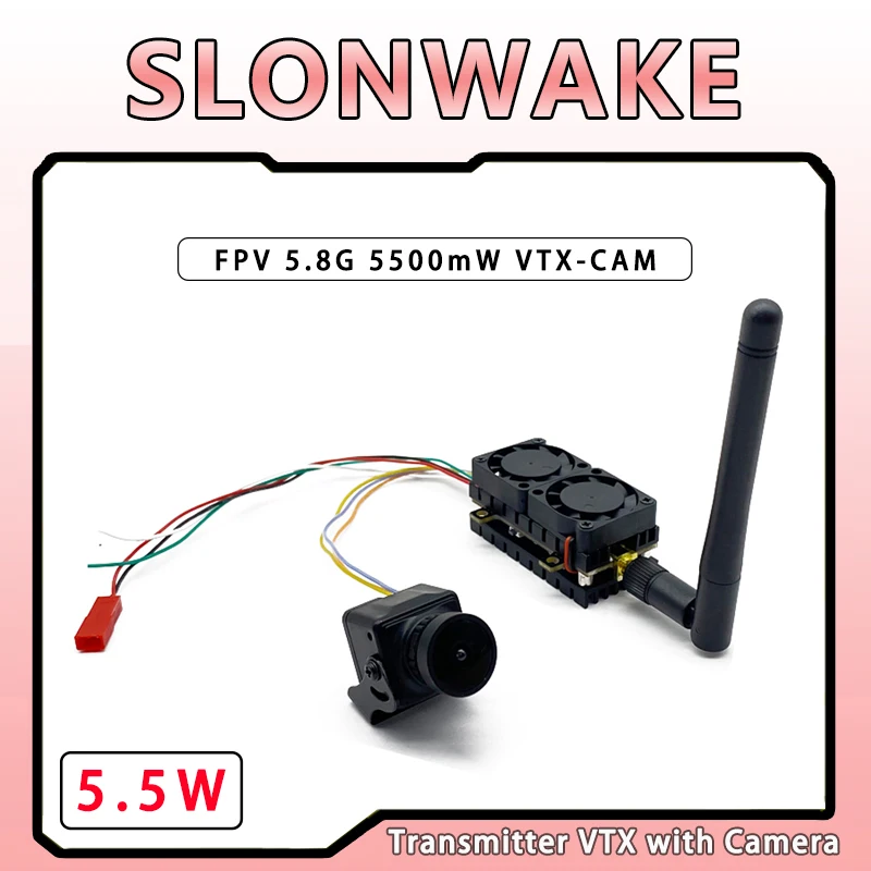 

SLONWAKE 5.8G 5.5W Adjustable FPV VTX | Long Range Suit with 1200TVL CMOS Camera for FPV Drone
