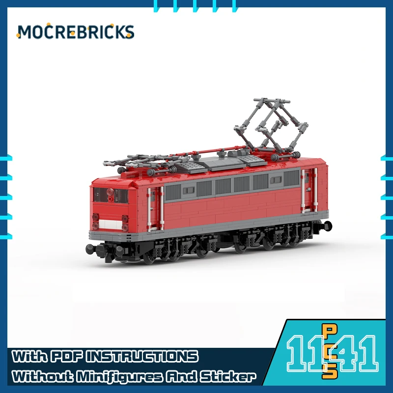 

MOC немецкие федеральные железные дороги 150 E50, модель грузового поезда, сделай сам, строительный блок, сборка, технология, кирпичи, игрушки для детей, подарки