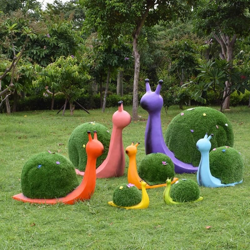 

Outdoor garden landscape decoration ornament simulation animal cartoon green plant fiberglass sculpture