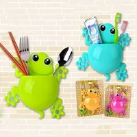 1PC Cute House Lizard Toothbrush Toothpaste Shelves Pencil/Pen Storage Holders Racks Children Bathroom Accessories