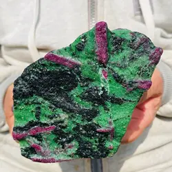 Amazing Large Ruby Zoisite Gemstone Natural Mineral Rough Display Specimen Healing