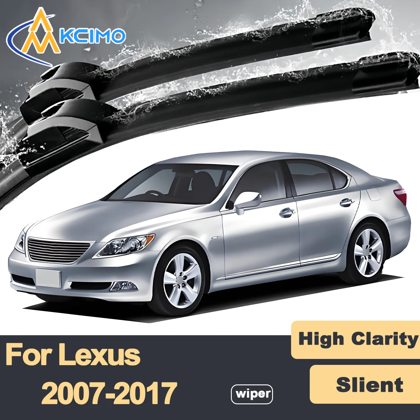 

Premium Rubber Durable Silent Windshield Wiper Blades 2pcs for Lexus LS XF40 2007-2017 Front Wiper Blades Set