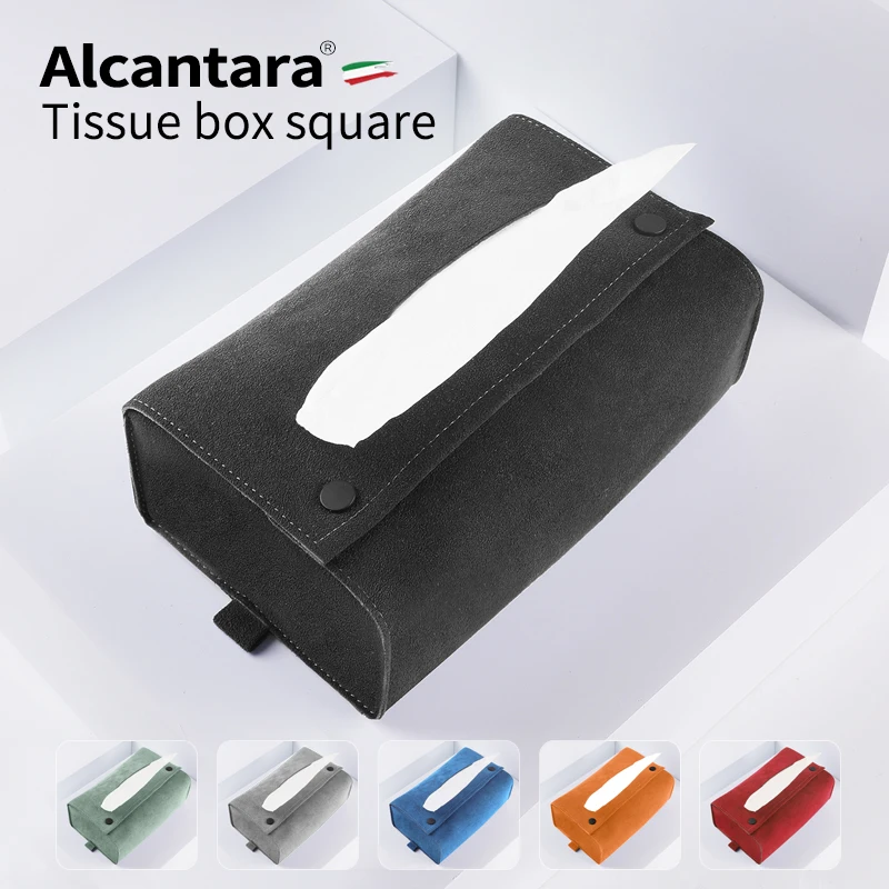 

General car tissue box suction box Alcantara suede seat suspension multifunctional tissue bag Auto accessories